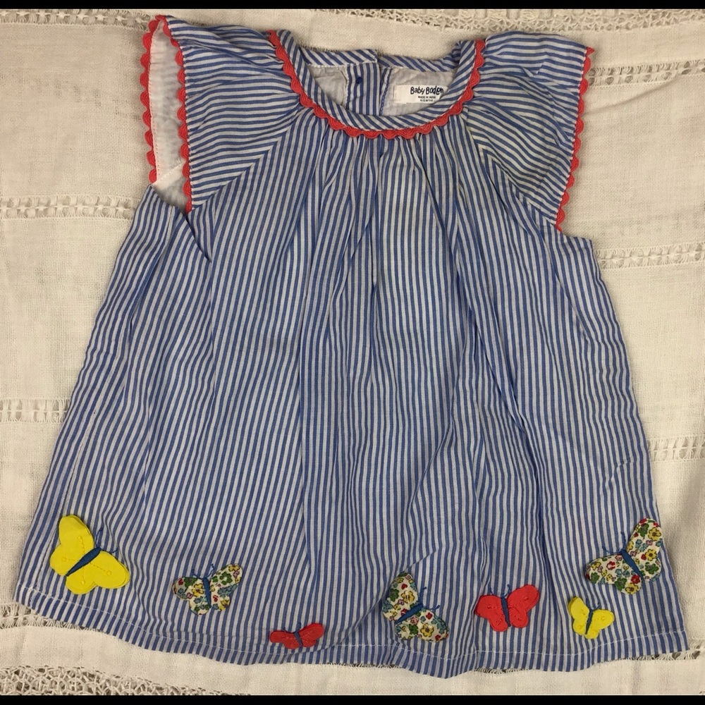 Blue Striped Dress